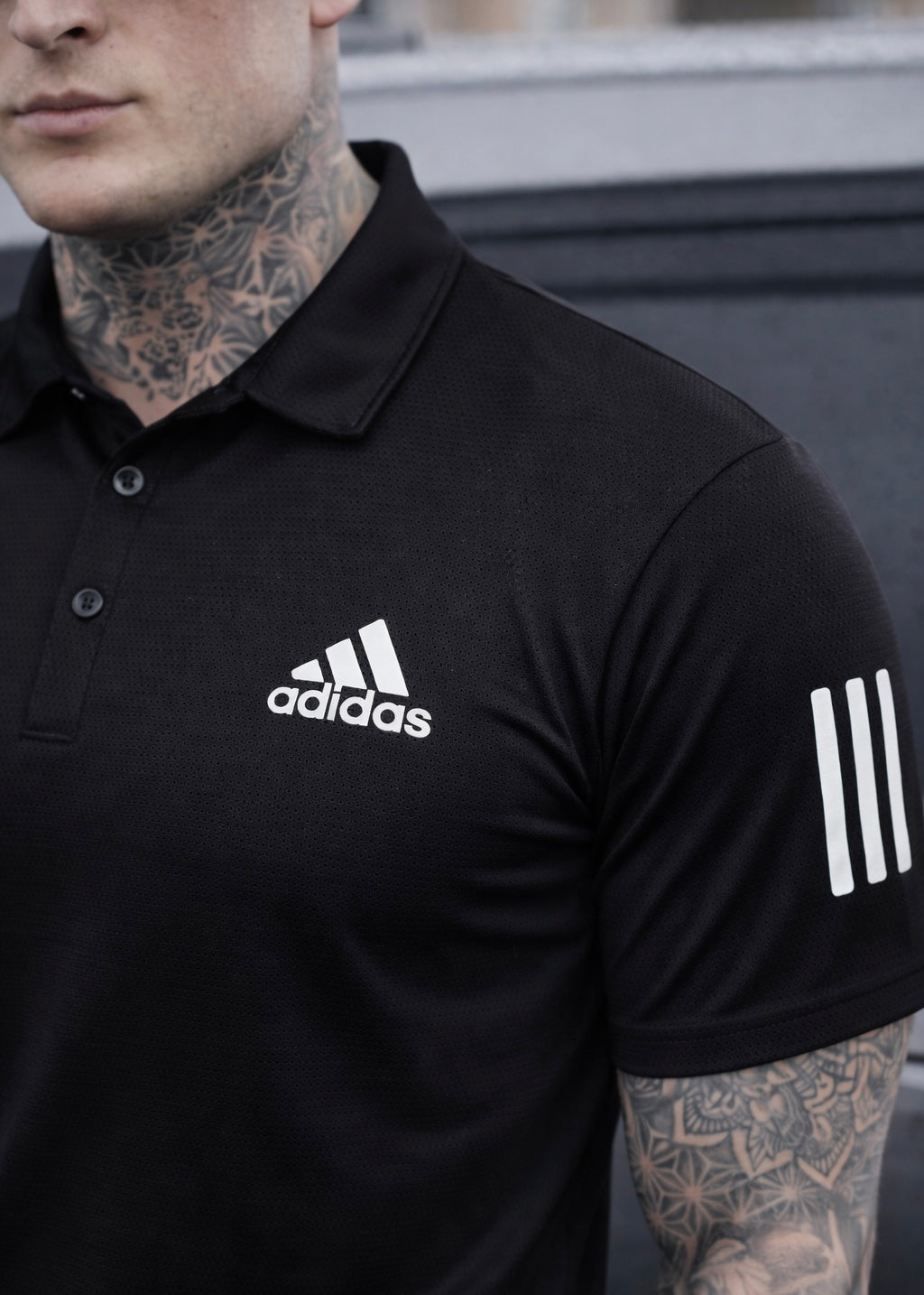 MESH IMPORTED LYCRA SHIRT-BLACK