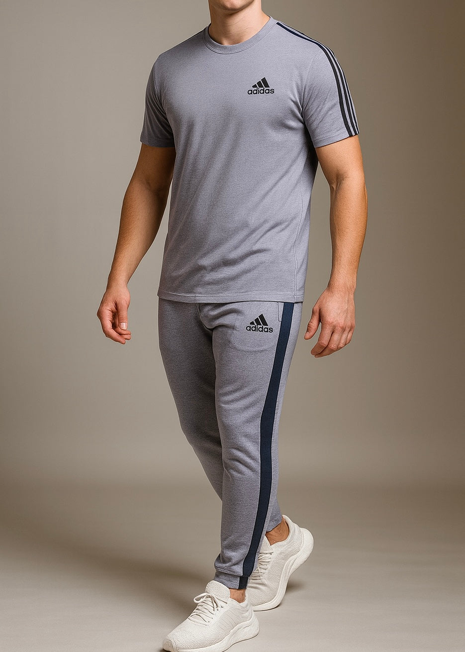 Modern, edgy, tracksuit for a casual, athletic wear-gray