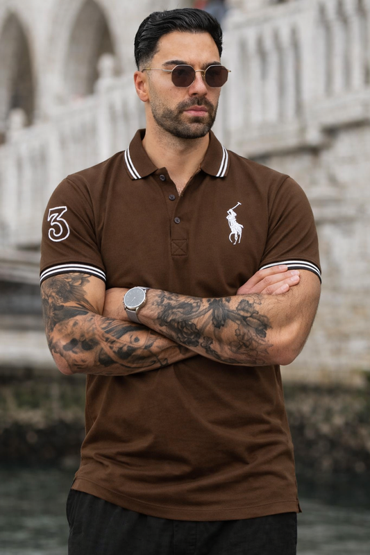 APEX-WEAR POLO-BROWN
