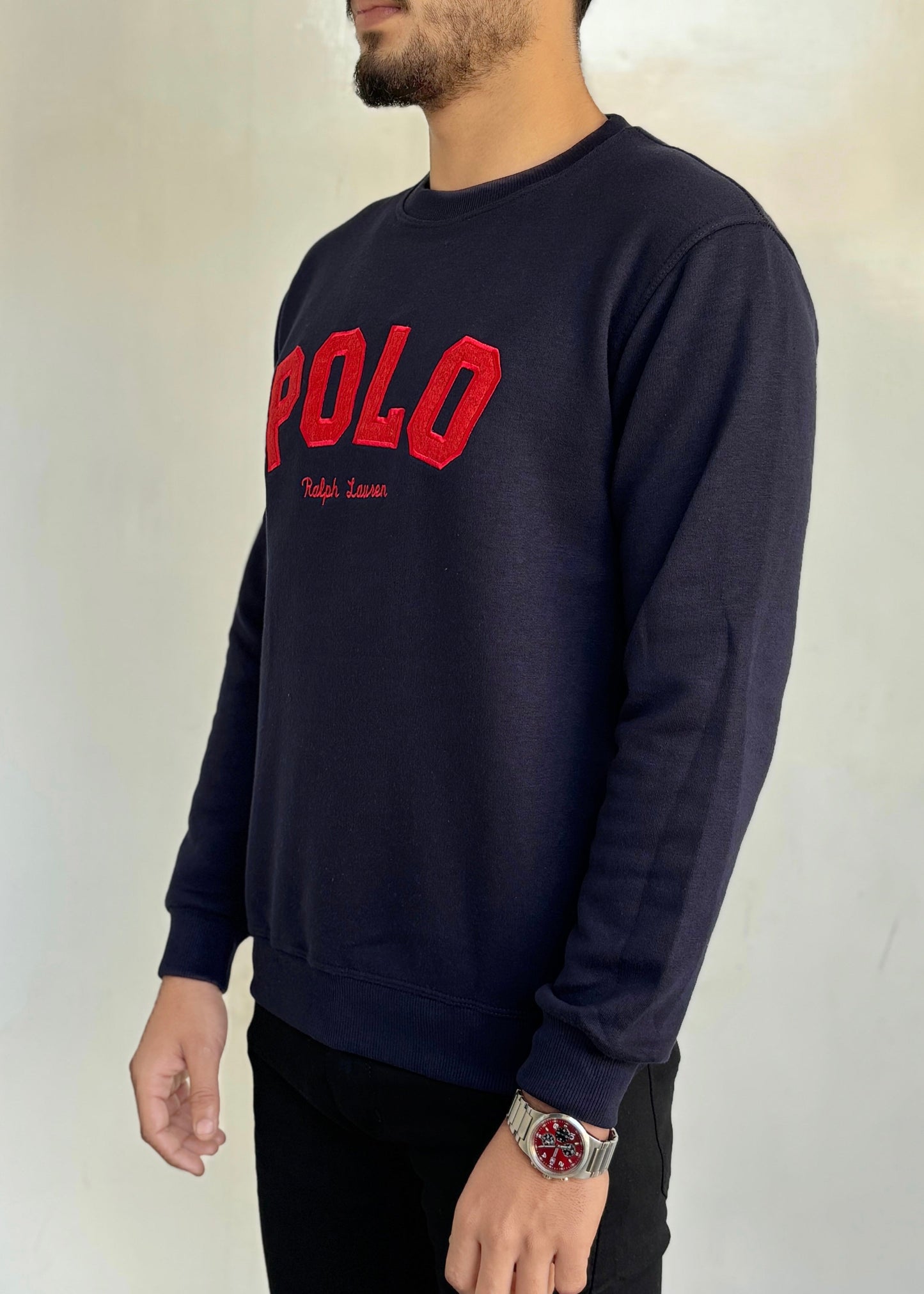 COMFORT COTTON FLEECE SWEATSHIRT'S-BLUE