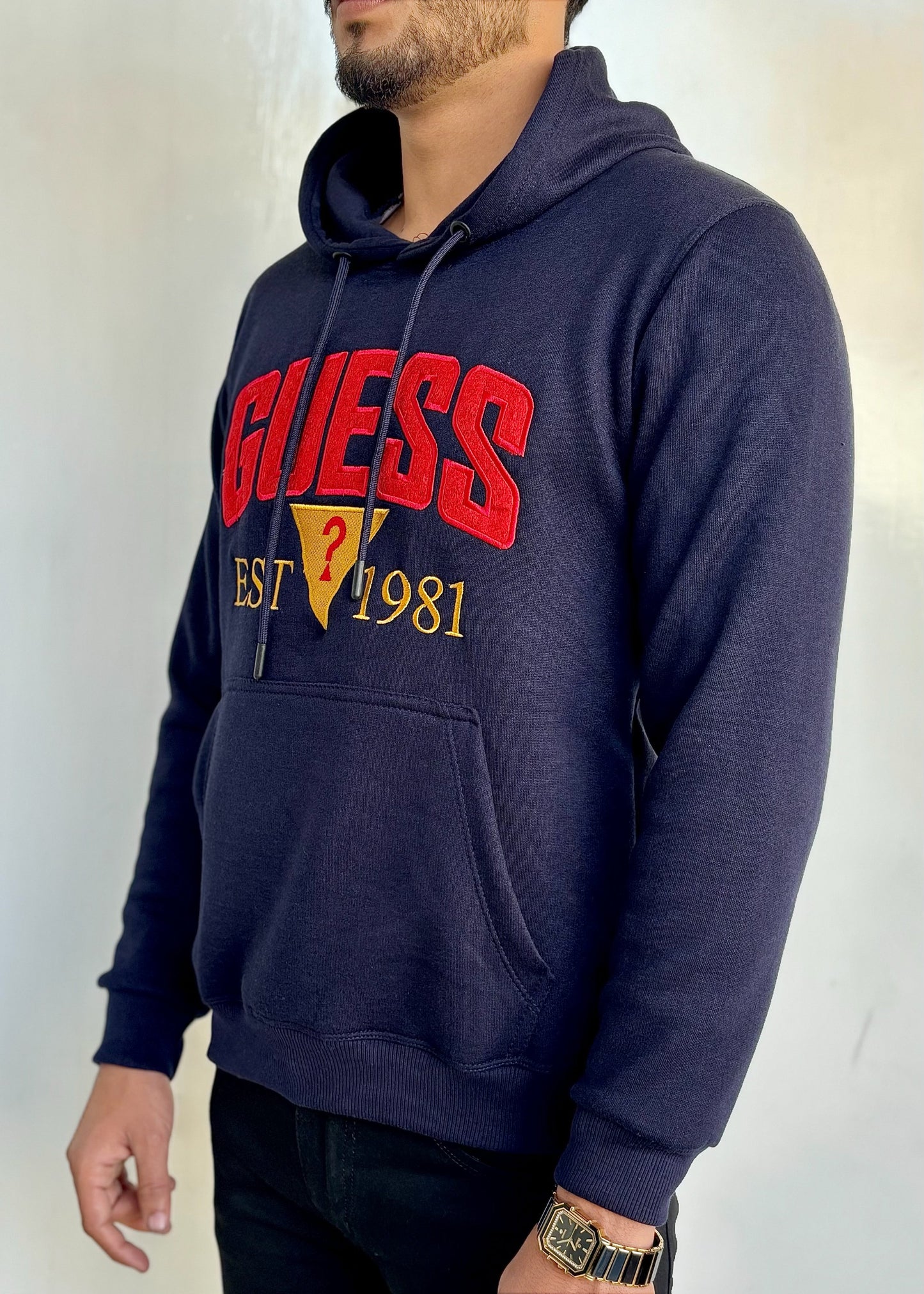 0.03 COMFORTABLE HOODIE WITH UNIQUE STYLE-BLUE