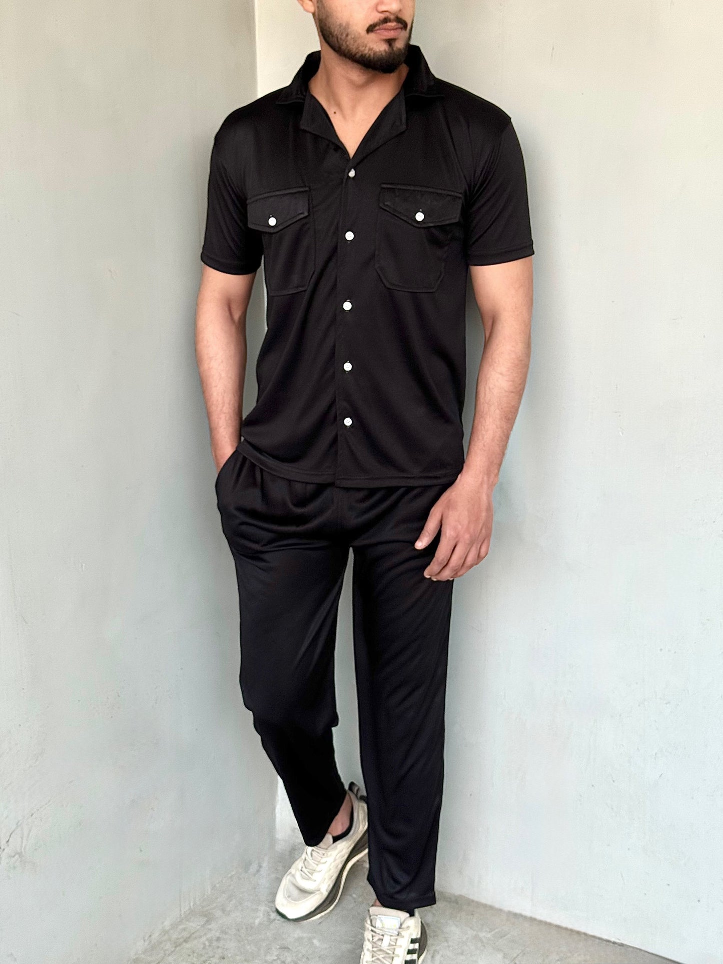 QUICK-TRACK STYLISH SAFARI-SUIT-BLACK