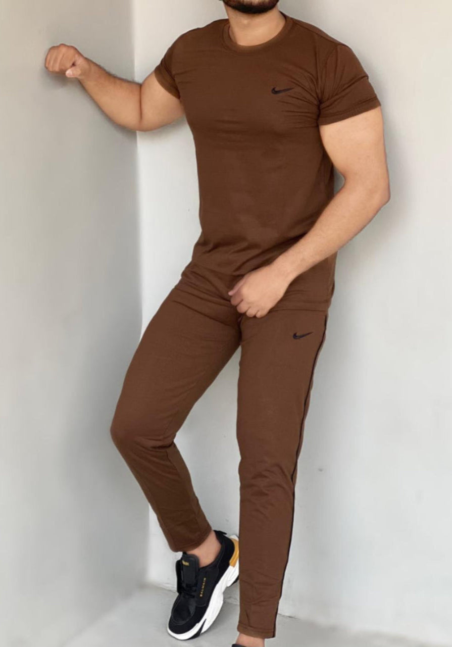 008 Dynamic Flex Pro cotton Tracksuit - brown