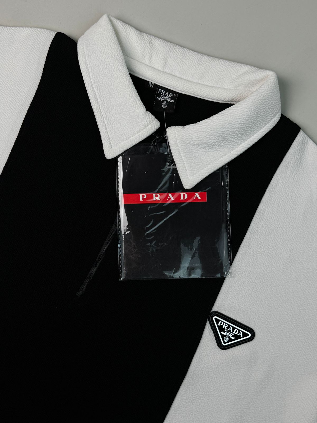 WHITE STRIDE CONTRAST POLO-LF