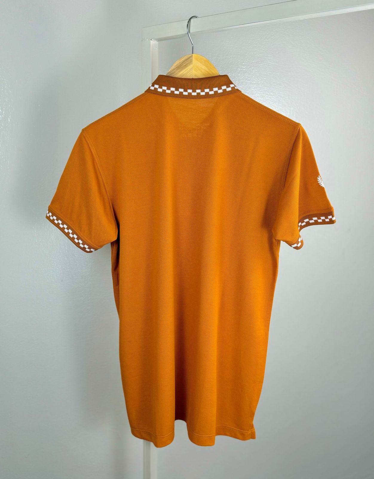 PREMIER COTTON POLO'S SHIRT WITH QUICK DRYING-NEON BROWN