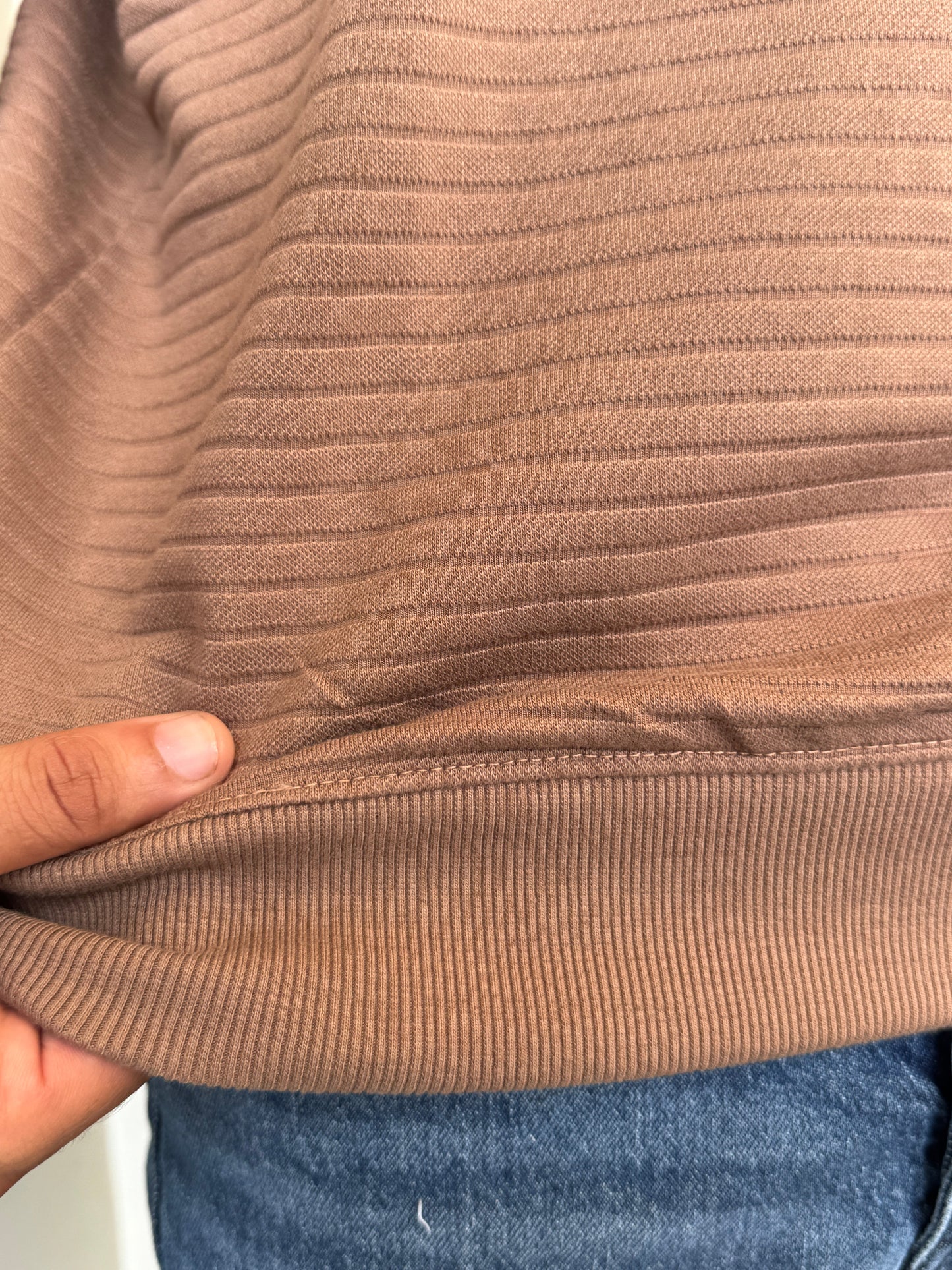 HERITAGE WAVE TEXTURED SHIRT-BROWN