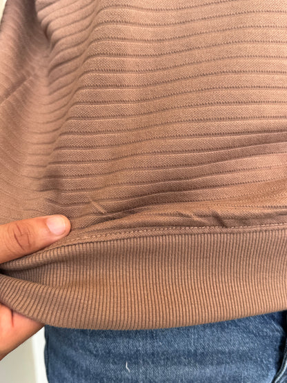 HERITAGE WAVE TEXTURED SHIRT-BROWN