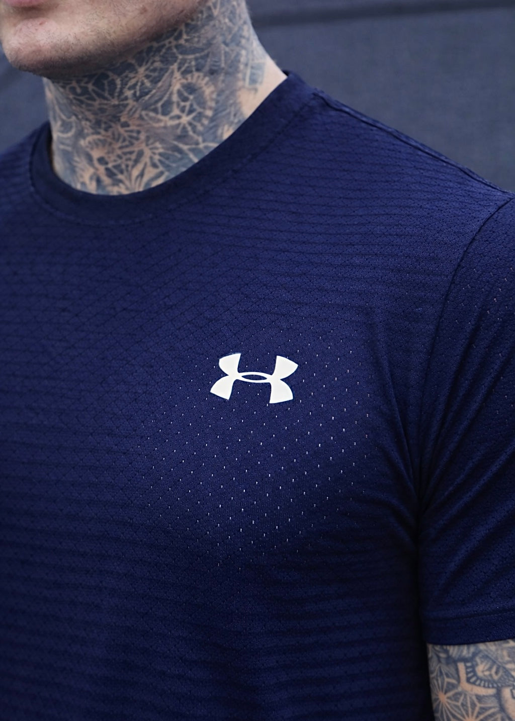 LYCRA STRETCHABLE STYLISH SHIRT-NAVY BLUE