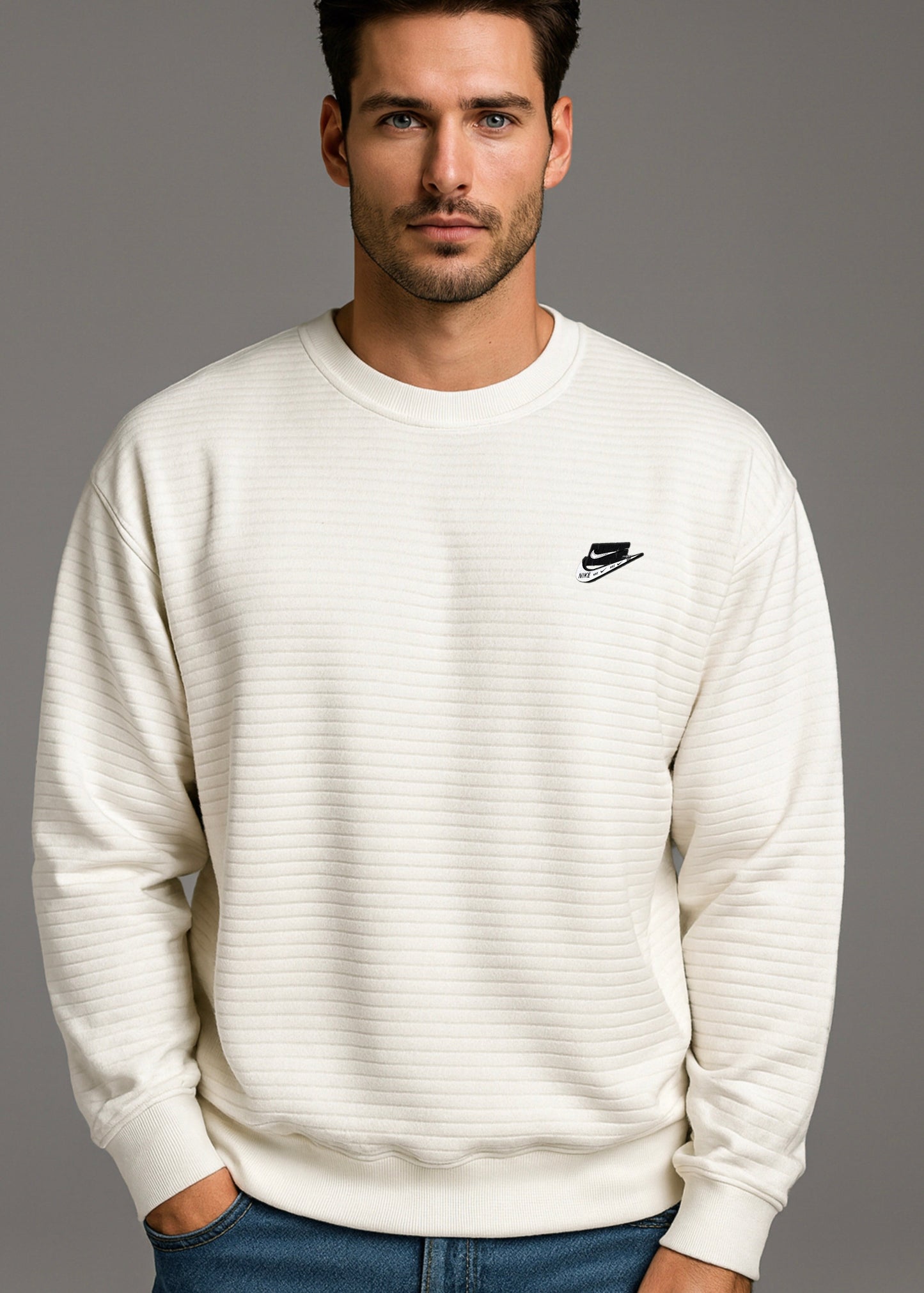 HERITAGE WAVE TEXTURED SHIRT-WHITE