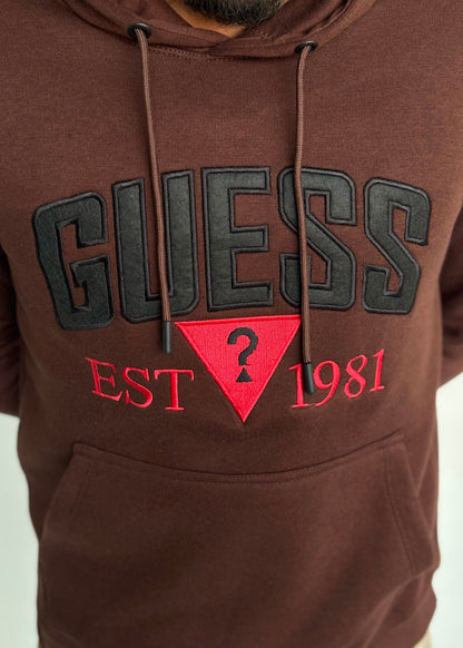 0.03 COMFORTABLE HOODIE WITH UNIQUE STYLE-BROWN