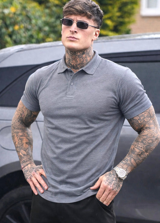 THE BASIC POLO-GRAY