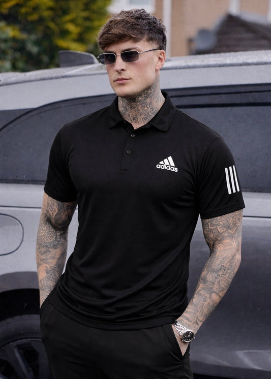 MESH IMPORTED LYCRA SHIRT-BLACK