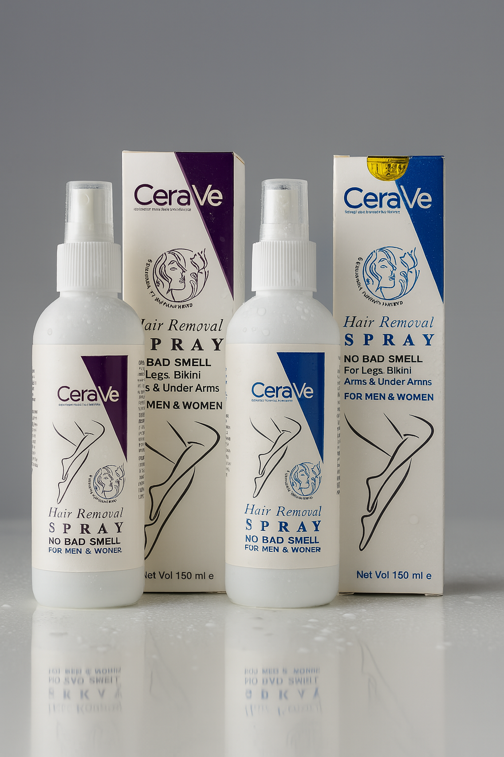 Achieve smooth, hair-free skin effortlessly with the CeraVe Hair Removal Spray.