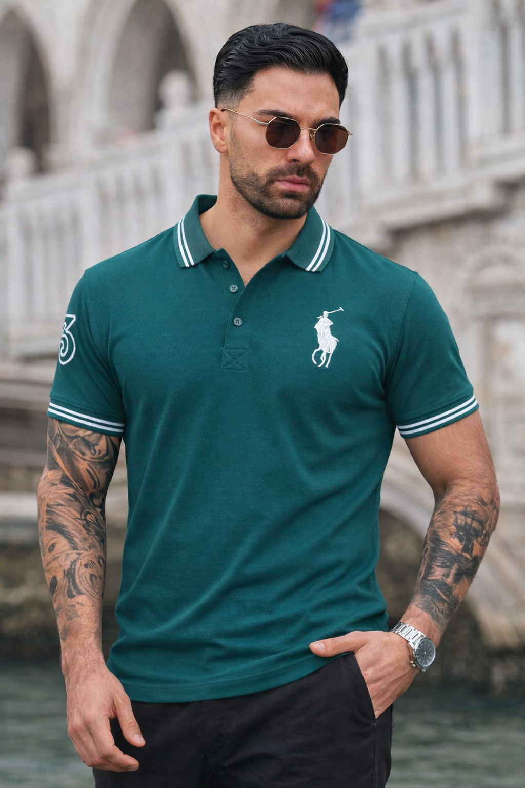 APEX-WEAR  POLO-GREEN