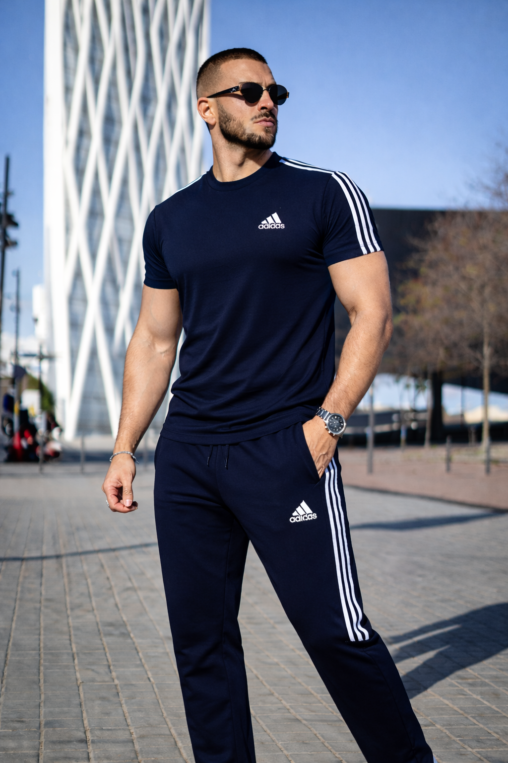 0019 Tracksuit energy:Endlessly comfortable-Navy