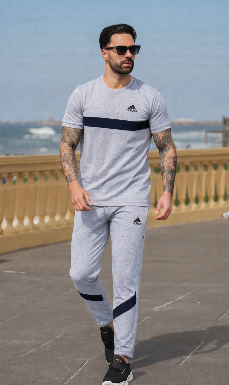 0014 Swift Flex Versatile designed WITH COTTON tracksuit - GREY