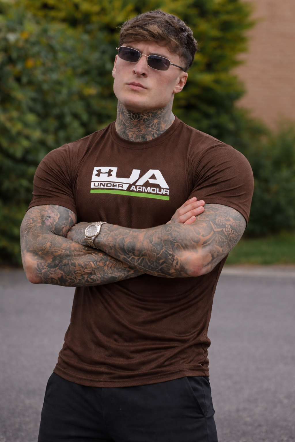 MOVE FLOW DRY-FIT T-SHIRT STRETCHINESS AND LIGHTWEIGHT - BROWN