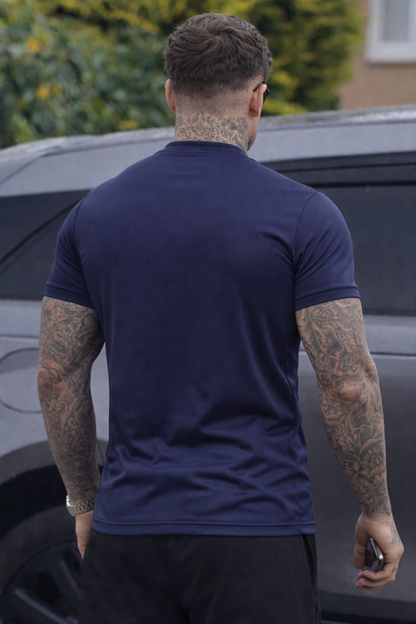 MOVE FLOW DRY-FIT T-SHIRT STRETCHINESS AND LIGHTWEIGHT - BLUE