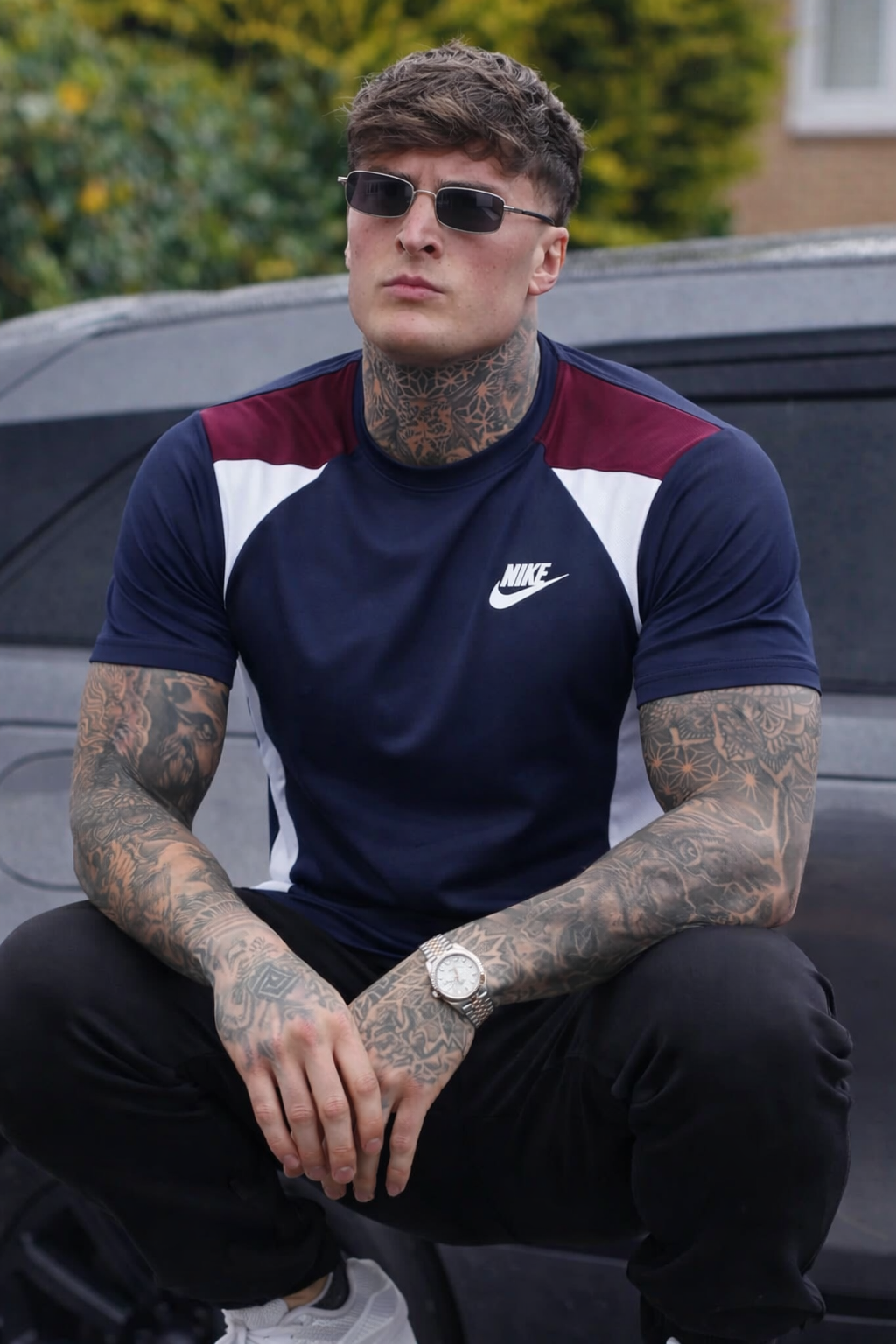 DYNA FLEX LYCRA T-SHIRT WITH COMFORTABLE AND QUICK DRYING FABRIC - BLUE