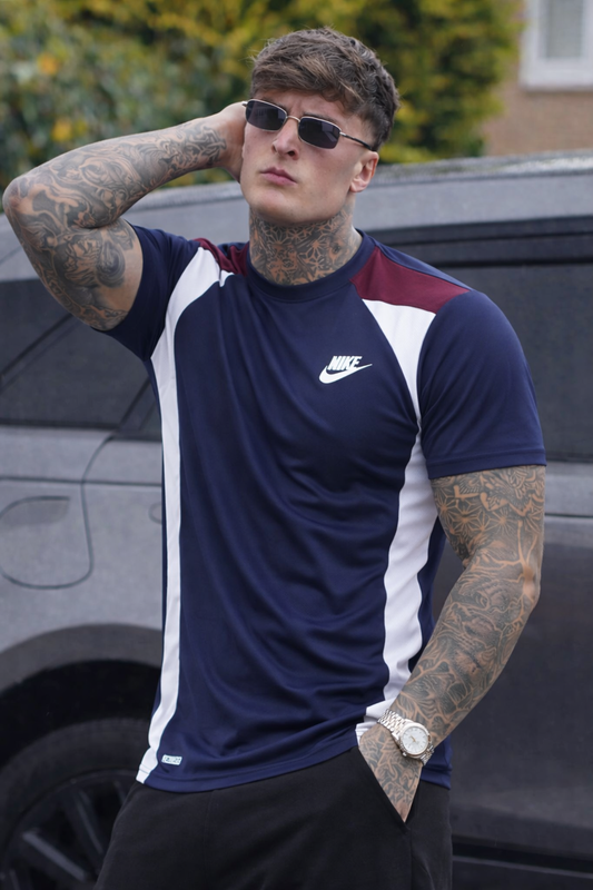 DYNA FLEX LYCRA T-SHIRT WITH COMFORTABLE AND QUICK DRYING FABRIC - BLUE