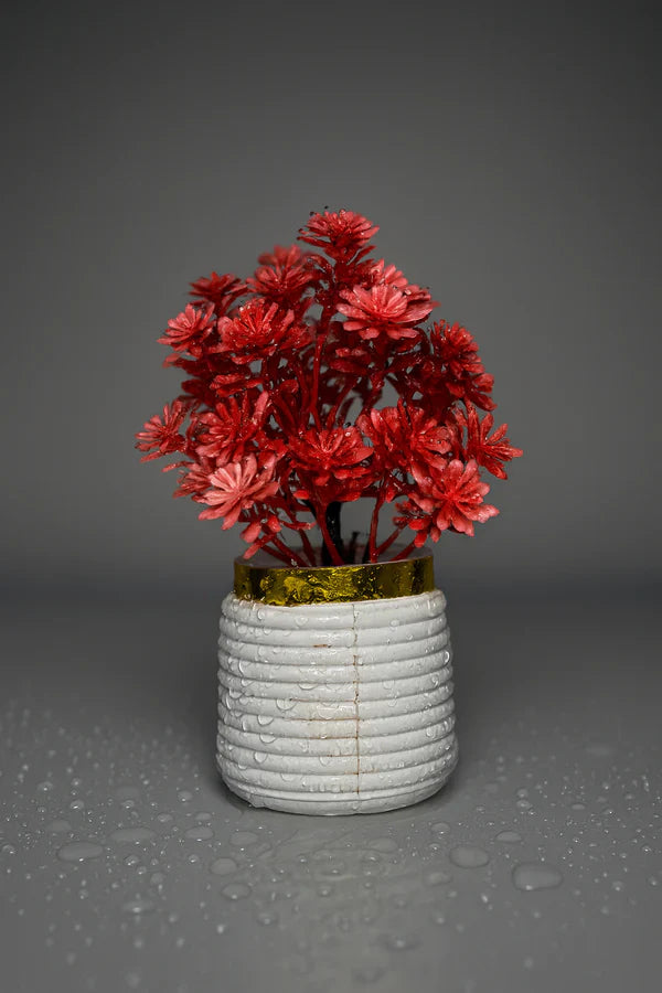 Red Indoor Artificial Plastic Wild Plant for Home Decorate (1 pcs)