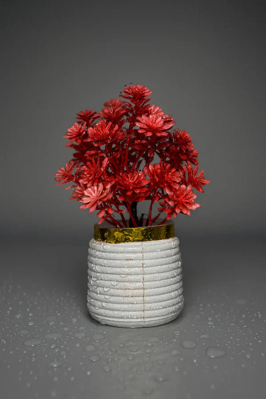 Red Indoor Artificial Plastic Wild Plant for Home Decorate (1 pcs)