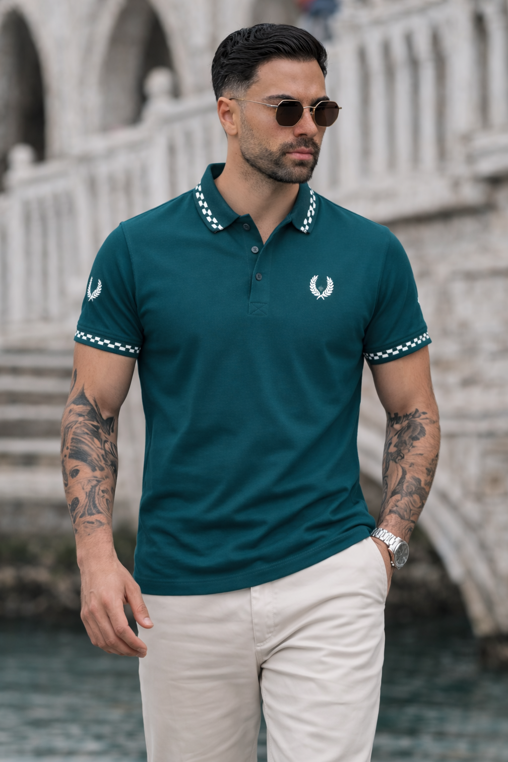 PREMIER COTTON POLO'S SHIRT WITH QUICK DRYING-ZINK