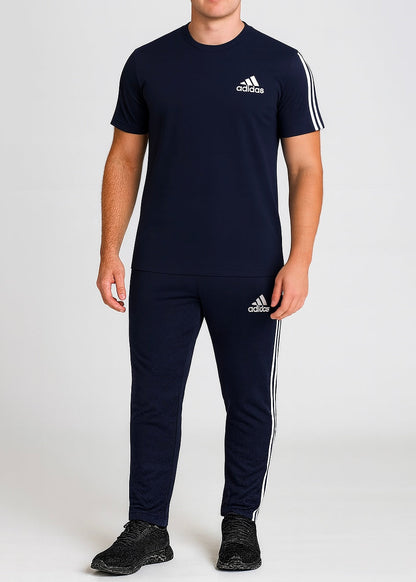 Modern, edgy, tracksuit for a casual, athletic wear-navy