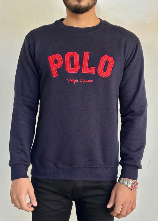 COMFORT COTTON FLEECE SWEATSHIRT'S-BLUE