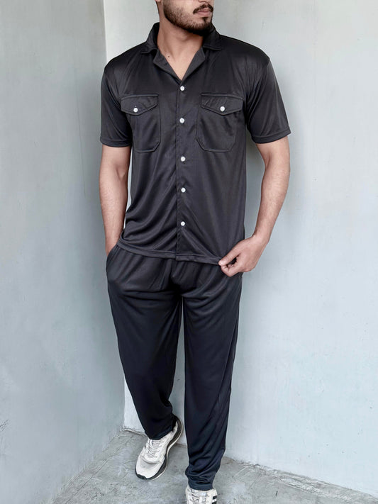 QUICK-TRACK STYLISH SAFARI-SUIT-GRAY