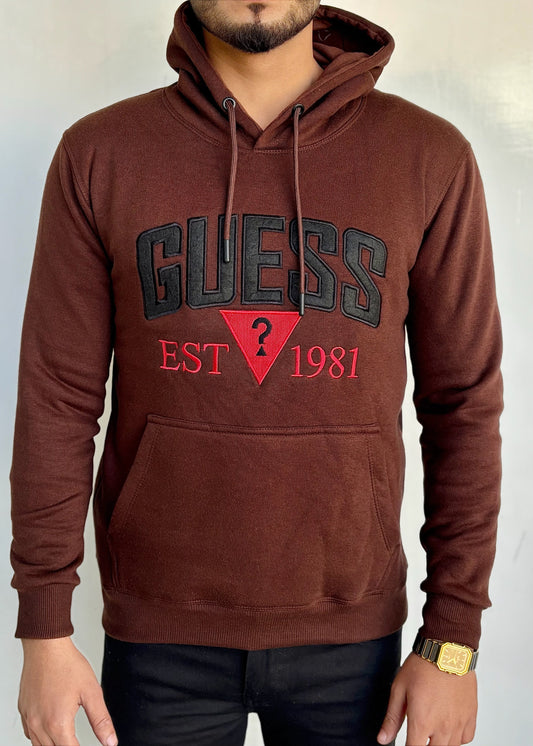 0.03 COMFORTABLE HOODIE WITH UNIQUE STYLE-BROWN