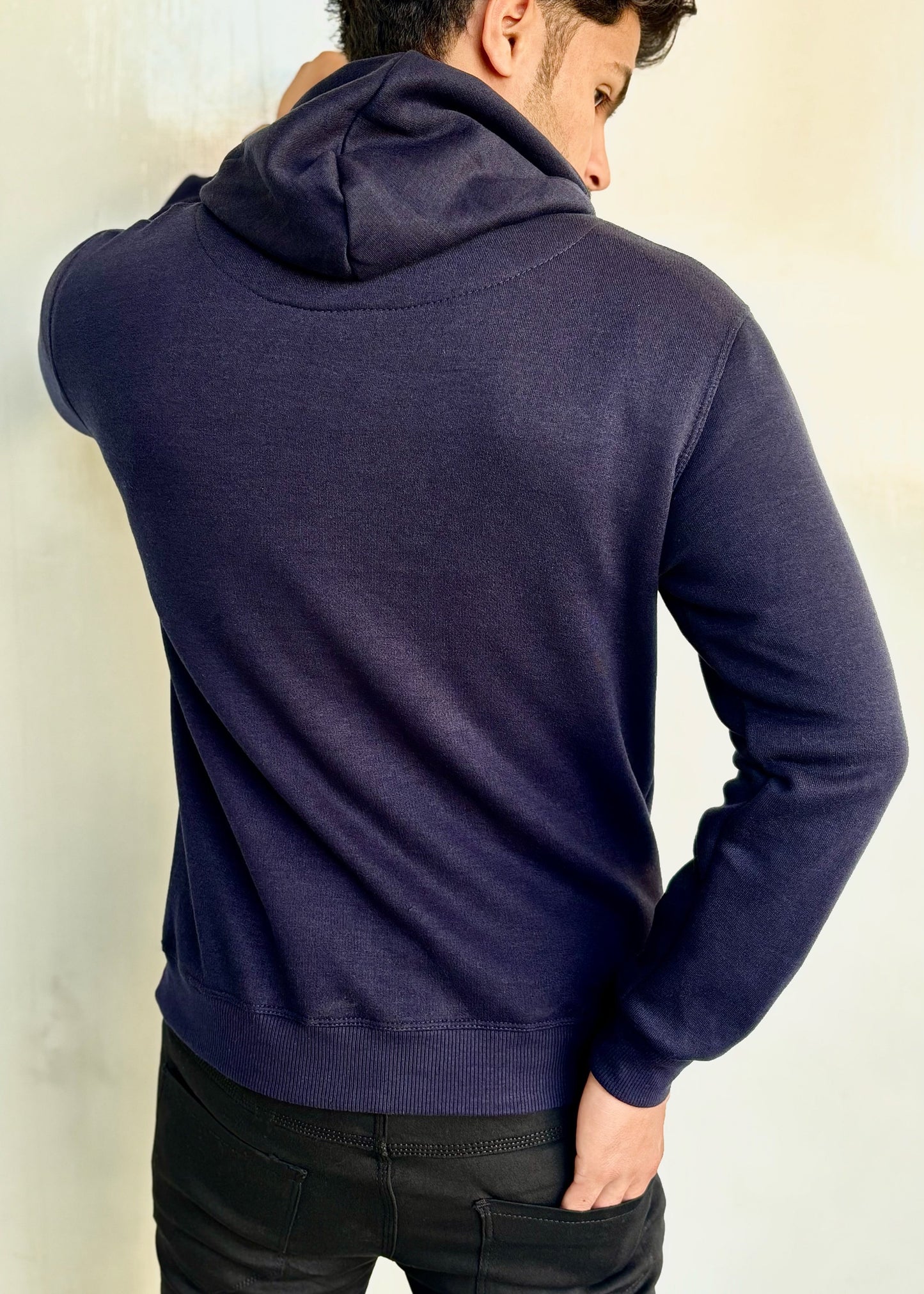 0.03 COMFORTABLE HOODIE WITH UNIQUE STYLE-BLUE