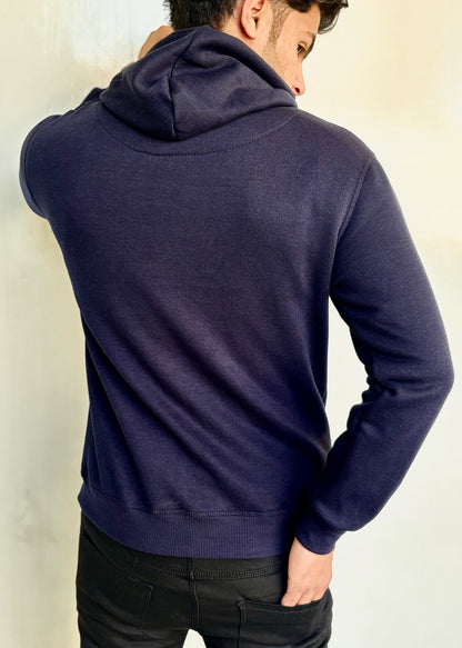 0.03 COMFORTABLE HOODIE WITH UNIQUE STYLE-BLUE
