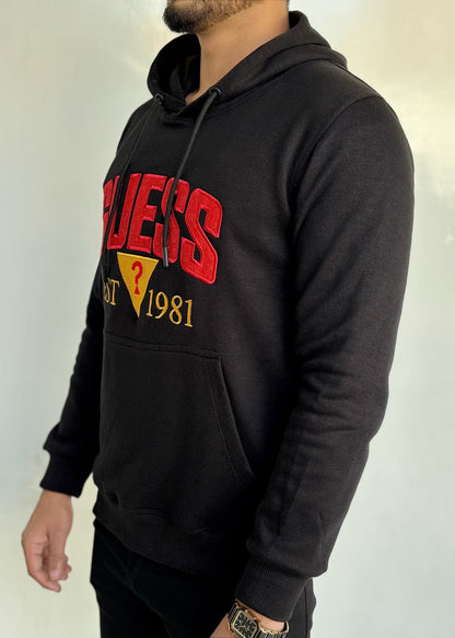 0.03 COMFORTABLE HOODIE WITH UNIQUE STYLE-BLACK
