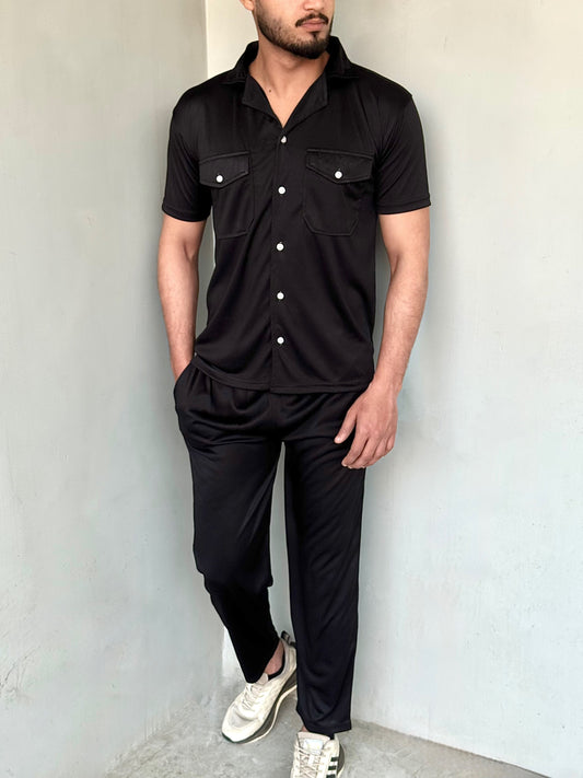 QUICK-TRACK STYLISH SAFARI-SUIT-BLACK