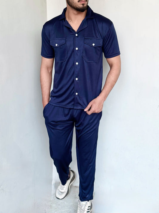 QUICK-TRACK STYLISH SAFARI-SUIT-BLUE