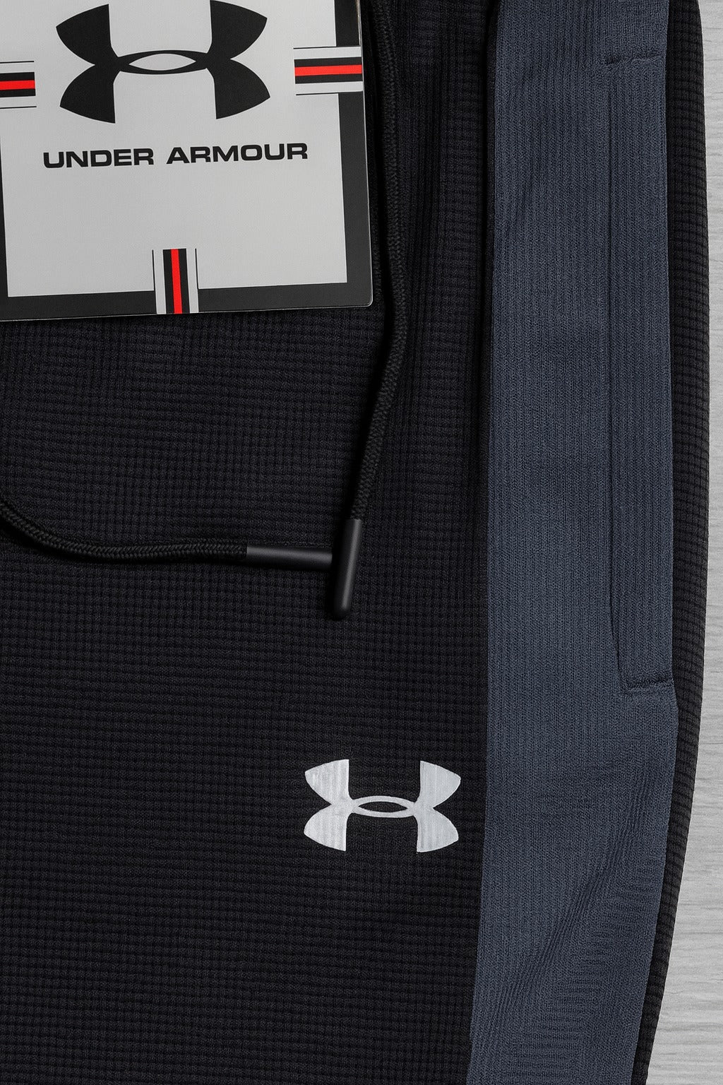 WAFFLE ULTRA FIT TROUSERS-BLACK