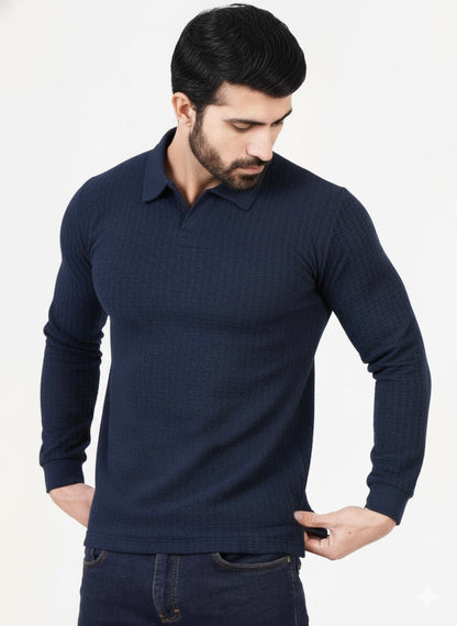 FOXI TEXTURED ELITE POLO-NAVY
