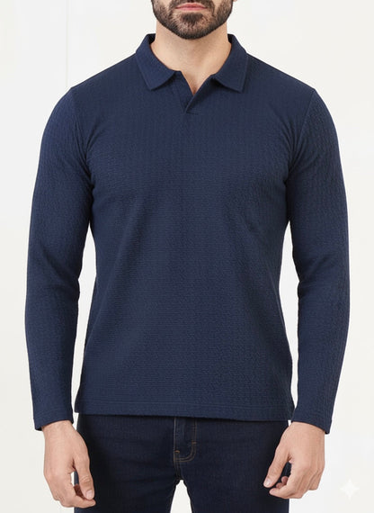 FOXI TEXTURED ELITE POLO-NAVY