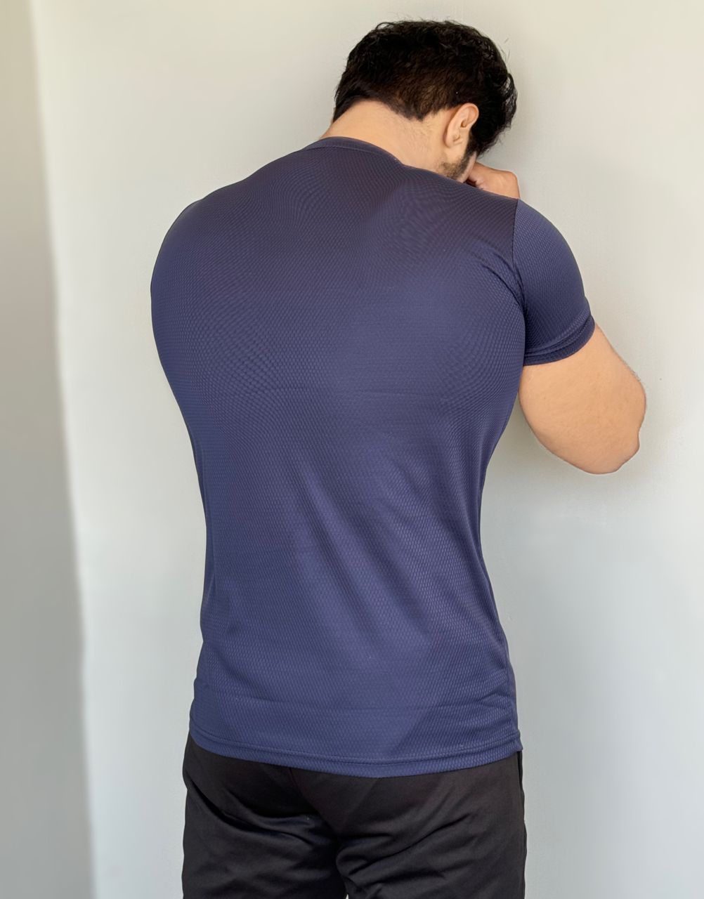Smooth Flex Gym Wear T-Shirt – Navy Blue