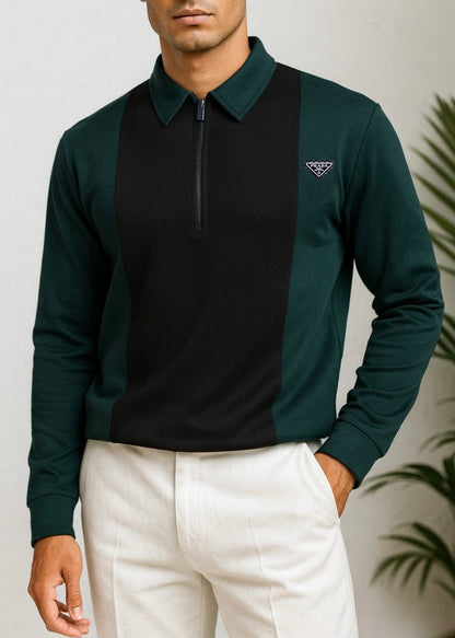 GREEN STRIDE CONTRAST POLO-LF