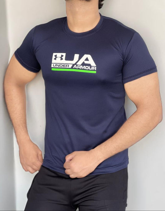 MOVE FLOW DRY-FIT T-SHIRT STRETCHINESS AND LIGHTWEIGHT - BLUE